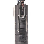 instafire pocket plasma lighter with flashlight on white background closeup of starter