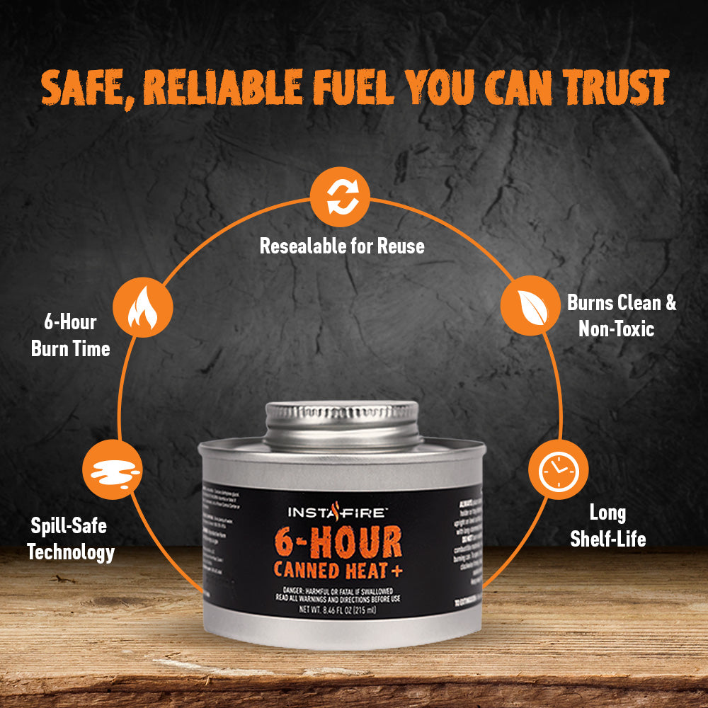 InstaFire 6-hour Canned Heat+ (3-Pack)