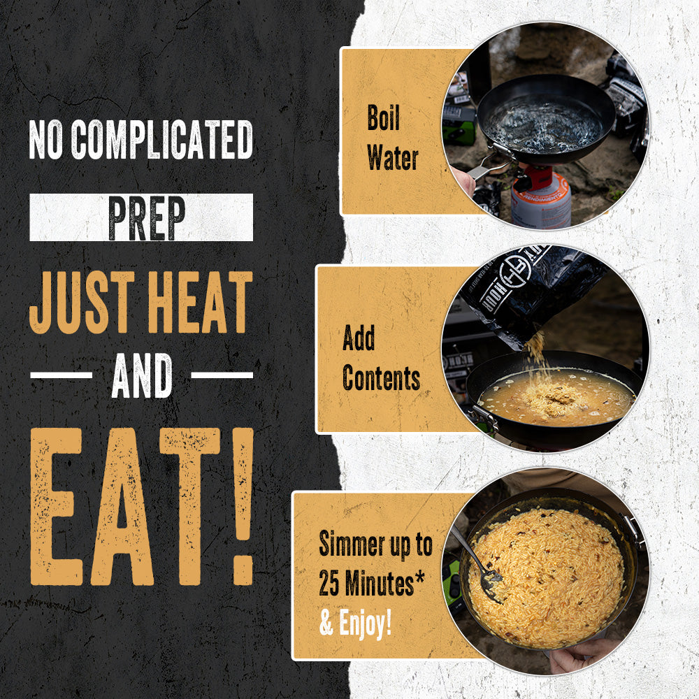 Ready Hour Beans Trio With Rice Kit (100 servings, 14 pk.)