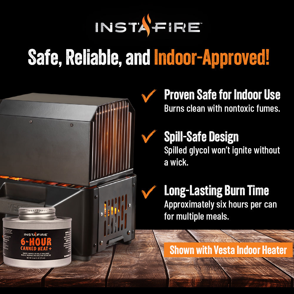 InstaFire 6-hour Canned Heat+ (3-Pack)