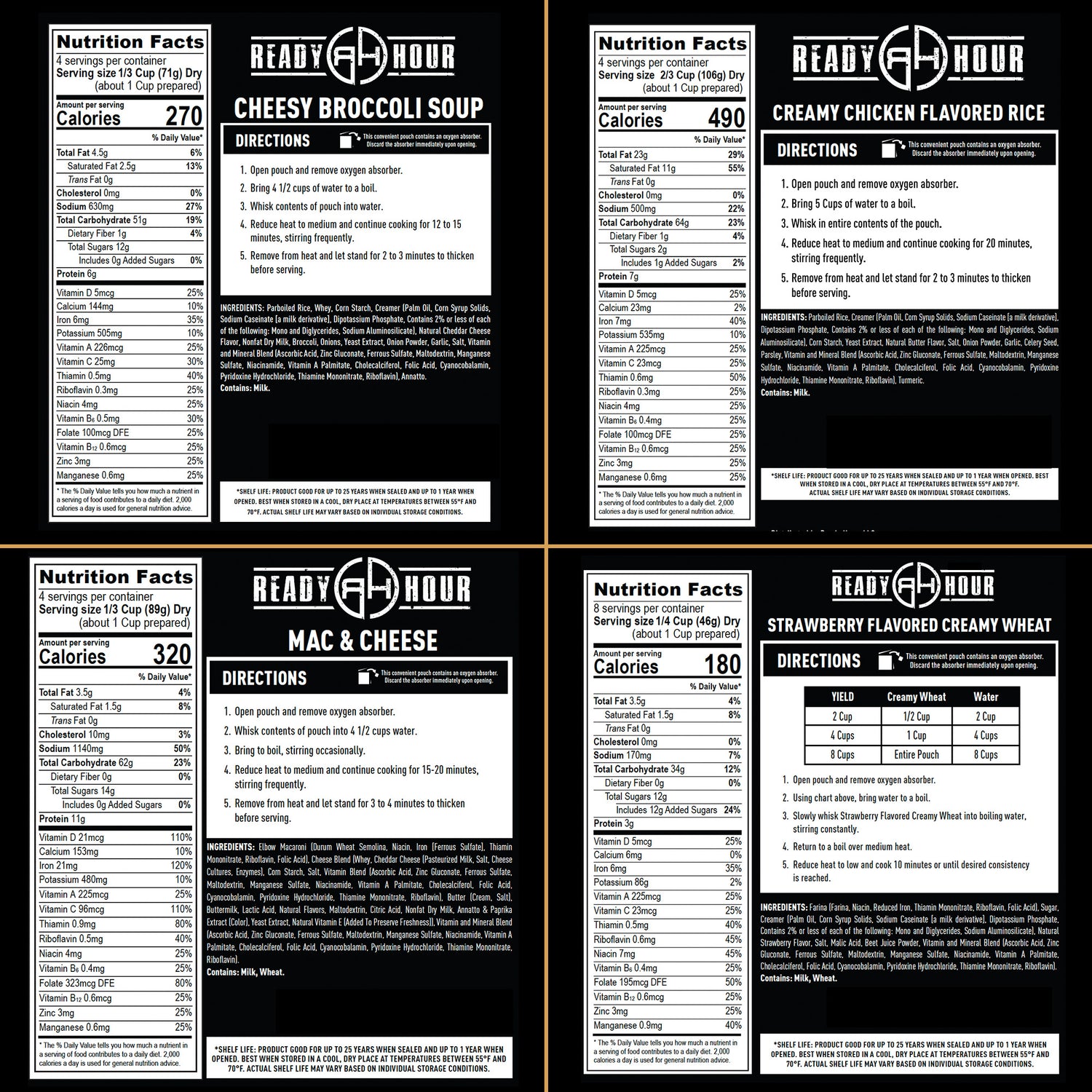 1-Week Food Supply Ammo Can (2,000+ calories/day)