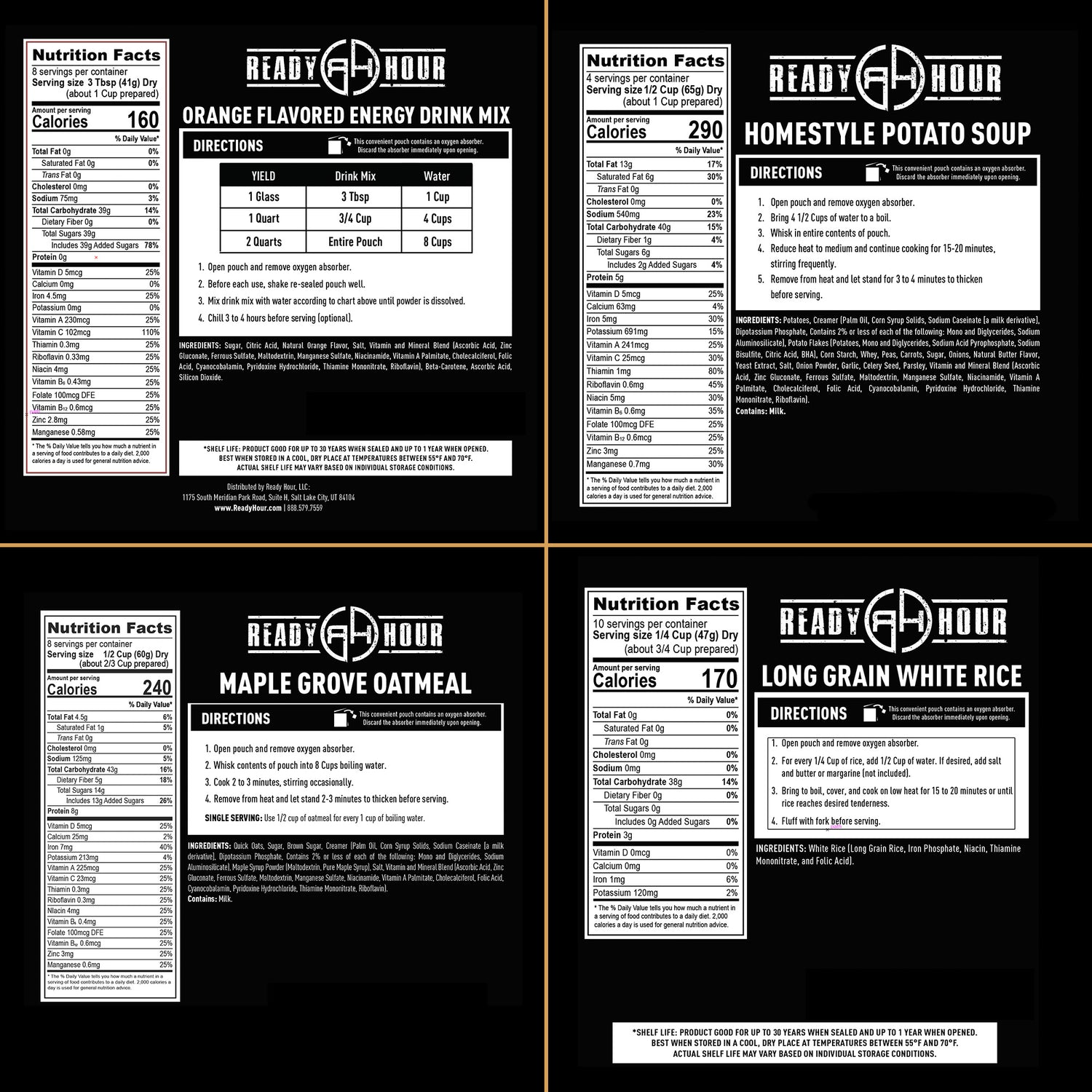 1-Week Food Supply Ammo Can (2,000+ calories/day)