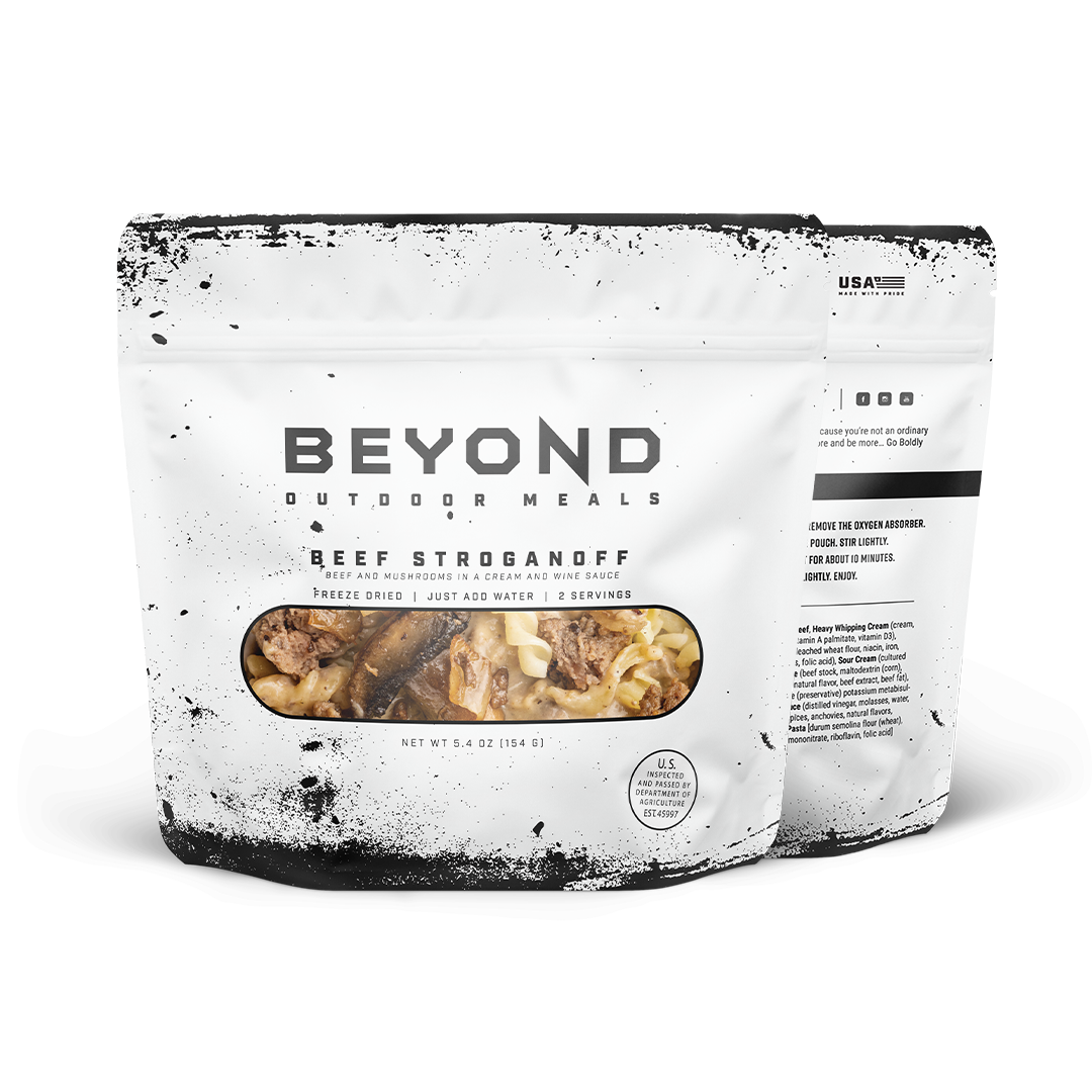 Beef Stroganoff Pouch by Beyond Outdoor Meals (2 servings, 710 calories)
