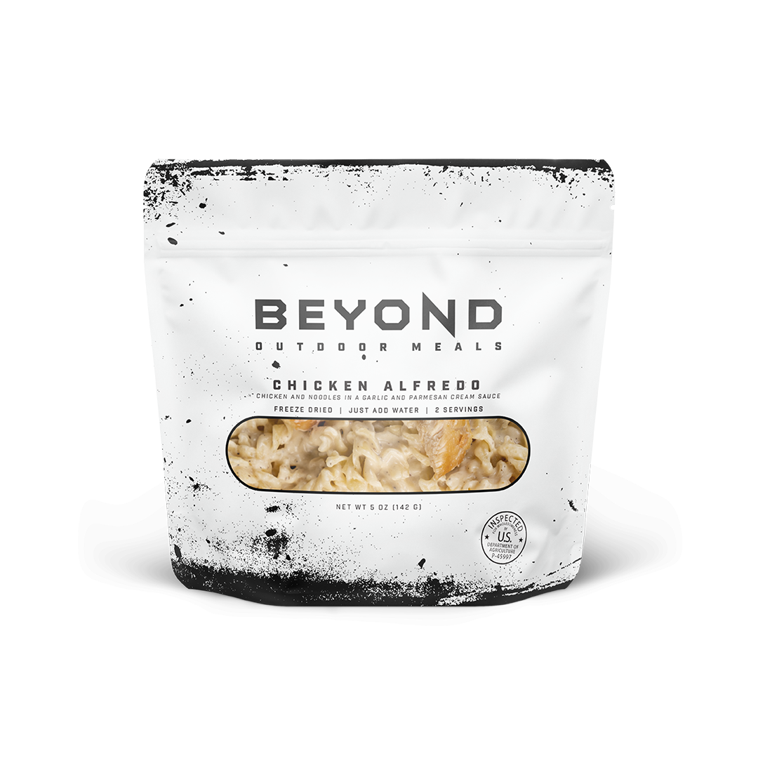 Chicken Alfredo Pouch by Beyond Outdoor Meals (2 servings, 710 calories)