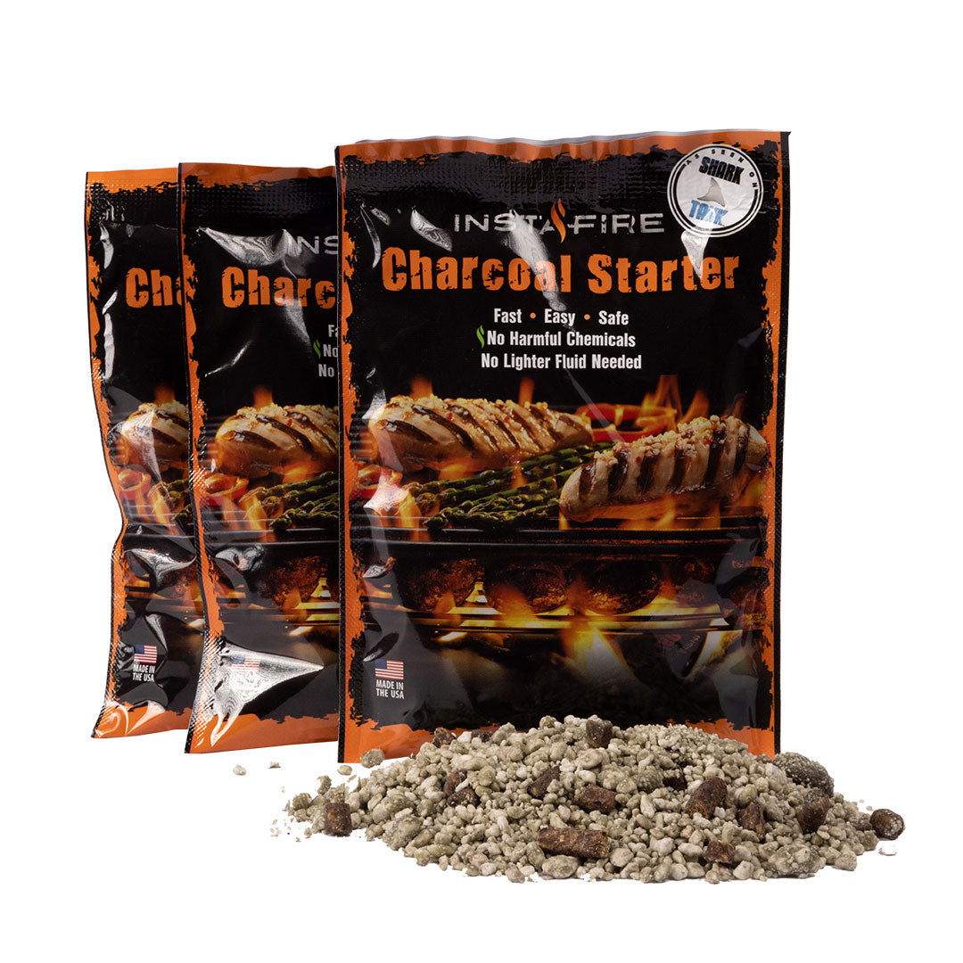 3-Pack Charcoal Starter in Burnable Pouch by InstaFire