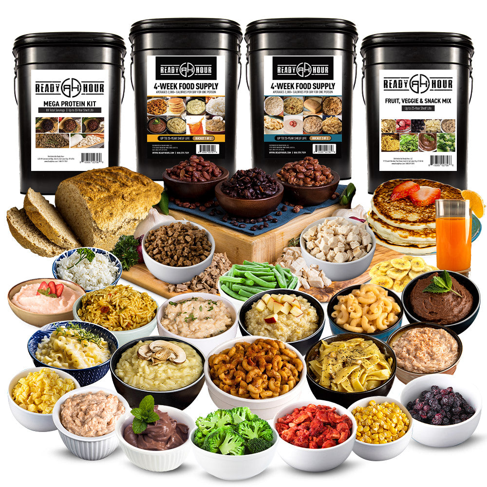 MEGA 4-Week Emergency Food & Protein Supply
