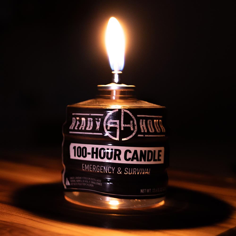 100-Hour Candle lit