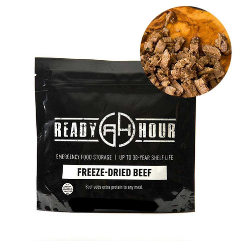 Ready Hour Freeze-Dried Beef Dices Single Pouch (2 servings)
