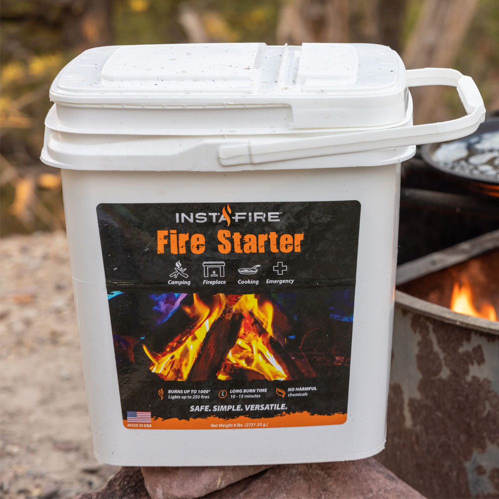 Light Up Camping Firestarter Bucket Set - Life is Better Around The Campfire