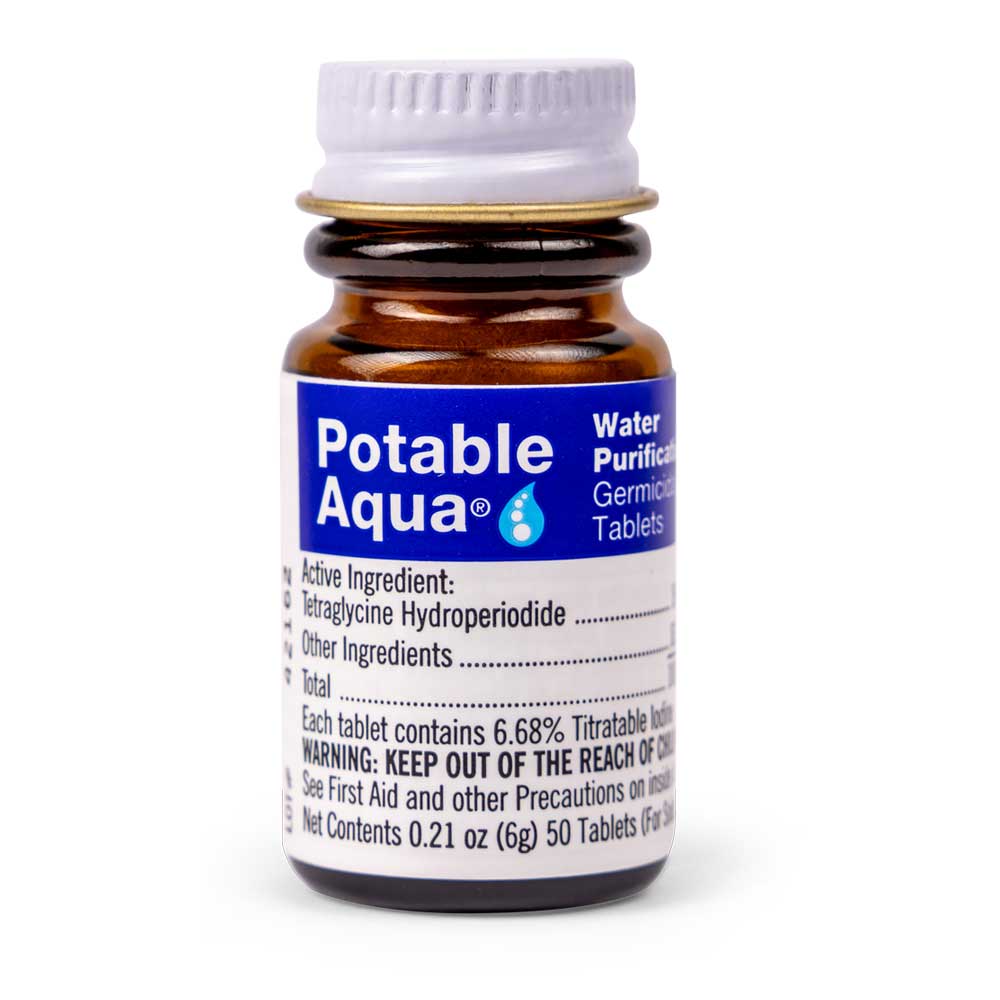 Potable Aqua Drinking Water Treatment (50 germicidal tablets)