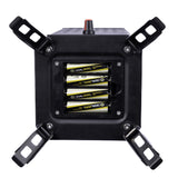 InstaFire Inferno Pro stove closeup bottom view with batteries set in battery pack