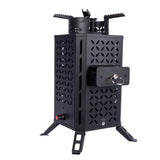 nstaFire Inferno Pro stove with front door open revealing inner chamber