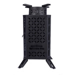 InstaFire Inferno Pro stove with extended legs, front view