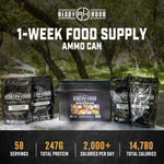 1-Week Food Supply Ammo Can (2,000+ calories/day)