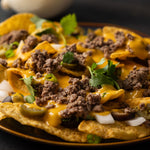 Freeze-Dried Beef Crumbles in nachos