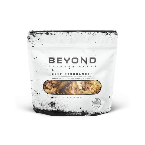 Beef Stroganoff Pouch by Beyond Outdoor Meals (2 servings, 710 calories)