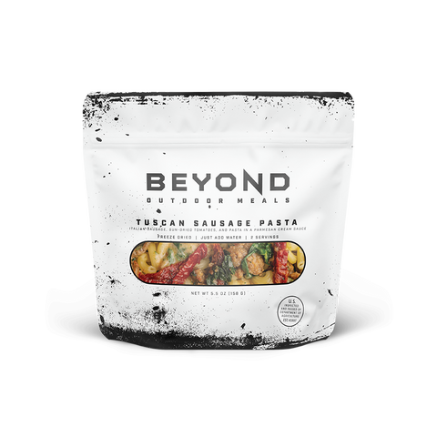 Tuscan Sausage Pasta Pouch by Beyond Outdoor Meals (2 servings, 710 calories)