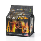 InstaFire Bag of fire Packaging on white background.