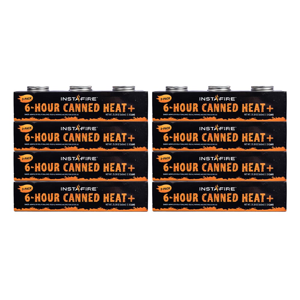 (24-pack) Canned Heat+ & Cooking Fuel & Food Warming Chafing Dish Fuel by InstaFire
