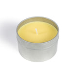 citronella candle by ready hour, open and viewed from above