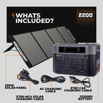 Grid Doctor 2200 Solar Generator System + FREE 200W Solar Panel by Grid Doctor