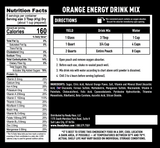 Orange Energy Drink Mix Single Pouch (8 servings)