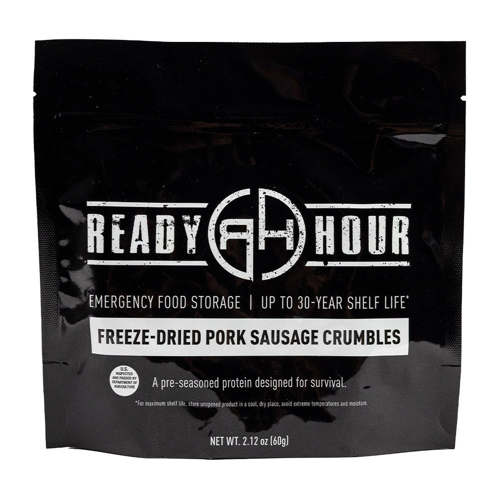 Freeze-Dried Pork Sausage Crumbles Case Pack