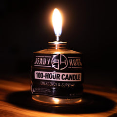 100-Hour Candle lit