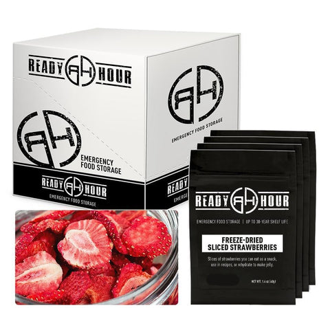 Ready Hour Freeze-Dried Strawberries Case Pack (32 servings, 4 pk.)