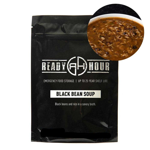 Black Beans & Rice Soup Single Pouch (4 Servings) - Camping Survival