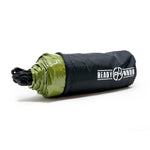 Army Green Nylon Emergency Tent with Survival Whistle by Ready Hour