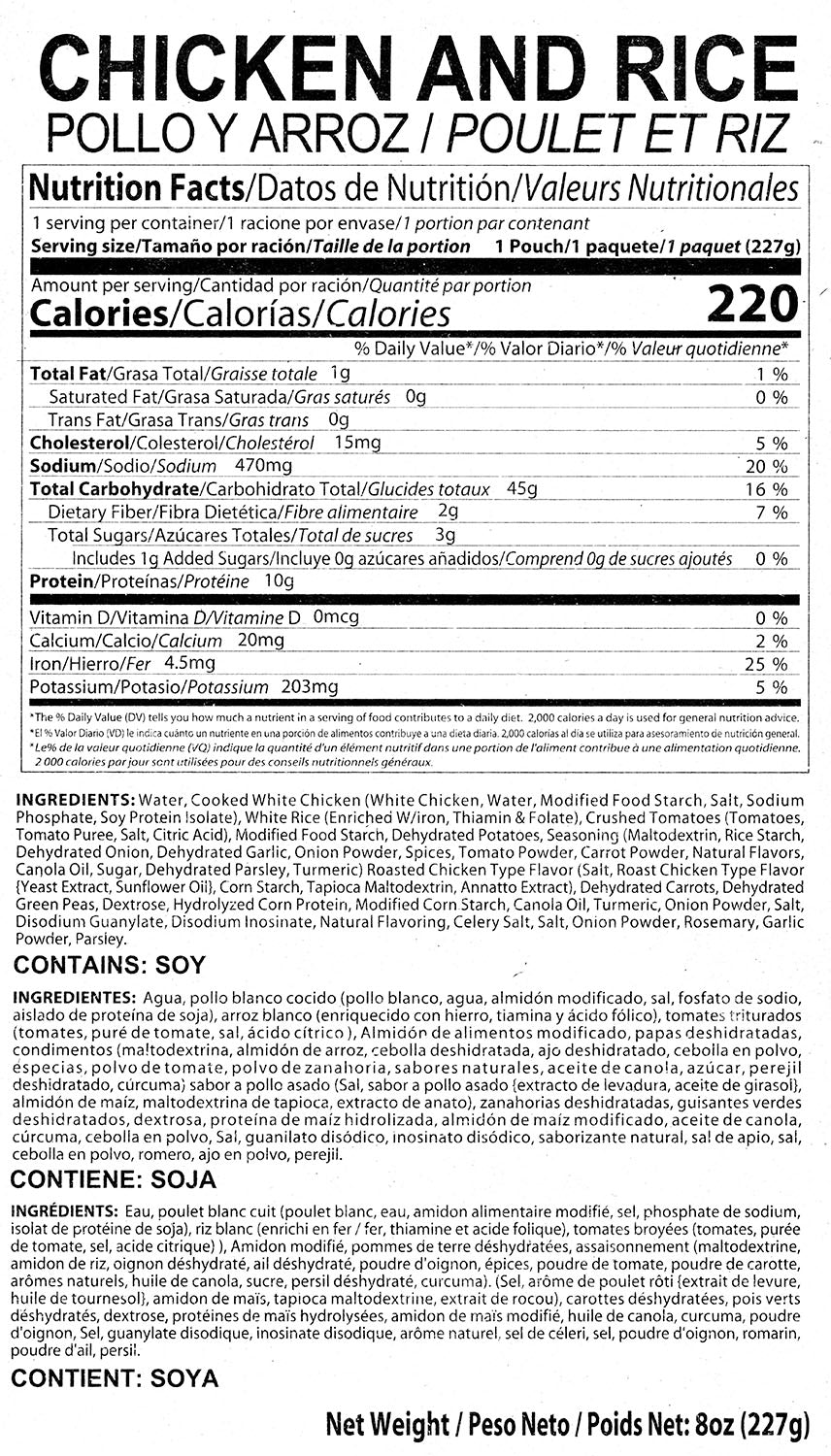 12 Complete Meal MRE Food Supply