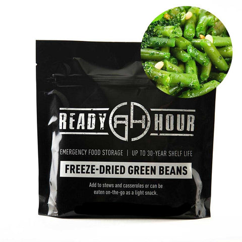 Freeze-Dried Green Beans Single Pouch (8 servings)
