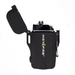 Pocket Plasma Lighter with Flashlight by InstaFire and Three 100-Hour Candles Bundle