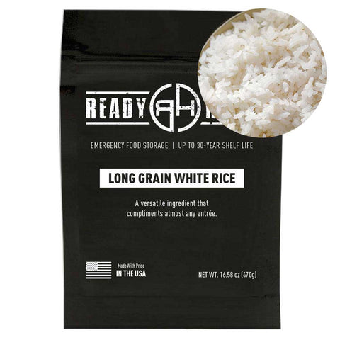 Long Grain White Rice Single Pouch (10 servings) - Camping Survival