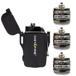 Three 100-Hour Candles by Ready Hour and FREE Pocket Plasma Lighter with Flashlight by InstaFire Bundle