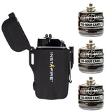 Three 100-Hour Candles by Ready Hour and FREE Pocket Plasma Lighter with Flashlight by InstaFire Bundle