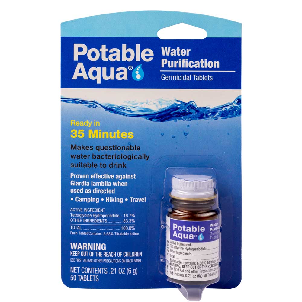 Potable Aqua Drinking Water Treatment (50 germicidal tablets)