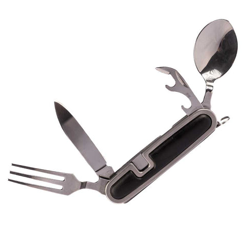 Camper's Knife with Fork and Spoon