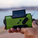 4-in-1 Emergency Solar Flashlight & AM/FM/Weather Radio w/ Hand Crank by Ready Hour