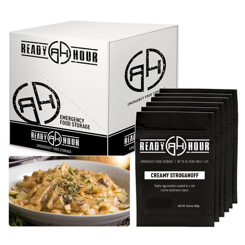 Ready Hour Creamy Stroganoff Case Pack (24 servings, 6 pk.) camping survival