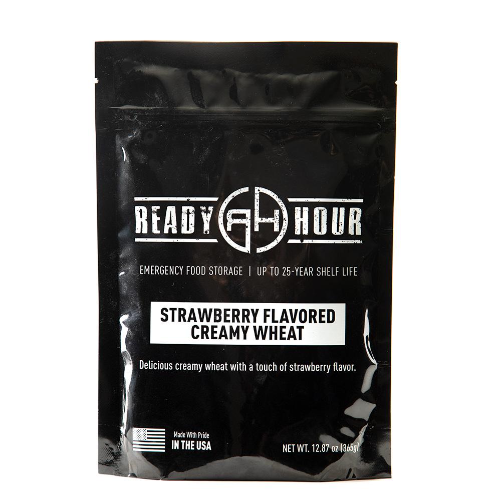 Strawberry Flavored Creamy Wheat Single Pouch (8 servings) - Camping Survival
