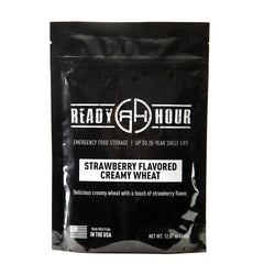 Strawberry Flavored Creamy Wheat Single Pouch (8 servings) - Camping Survival