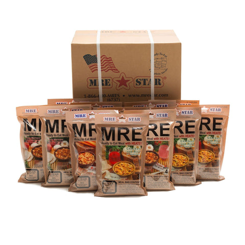 12 Complete Meal MRE Food Supply - Camping Survival