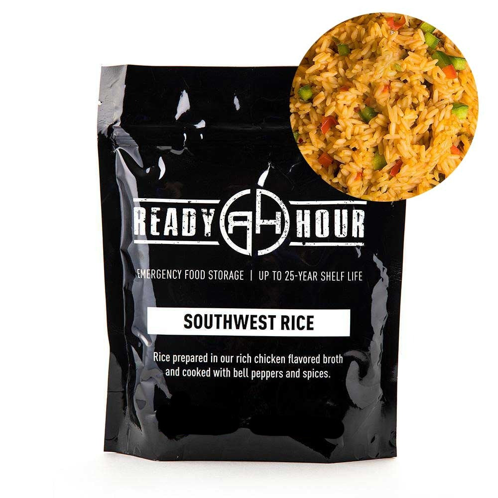 Ready Hour Southwest Rice Single Pouch (8 servings) – Camping Survival