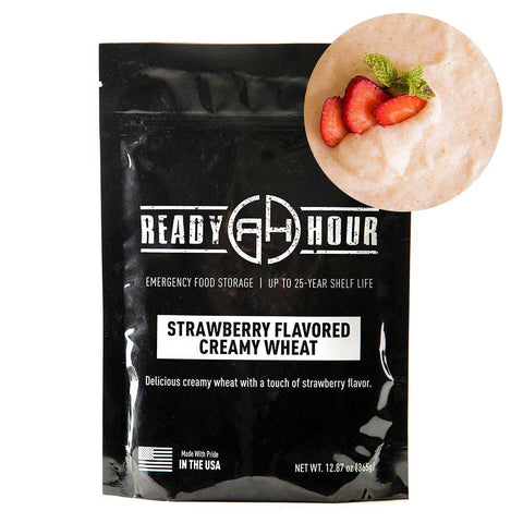 Strawberry Flavored Creamy Wheat Single Pouch (8 servings) - Camping Survival